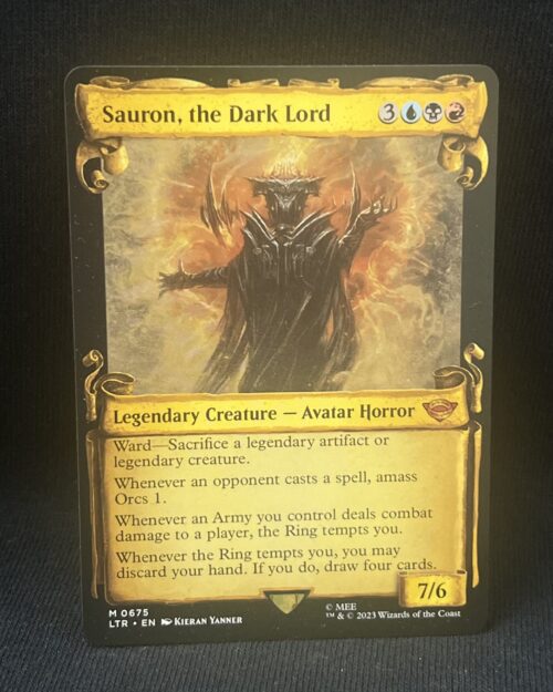 Sauron, the Dark Lord (Showcase Scrolls) - MTG Proxy Universes Beyond: The Lord of the Rings: Tales of Middle-earth