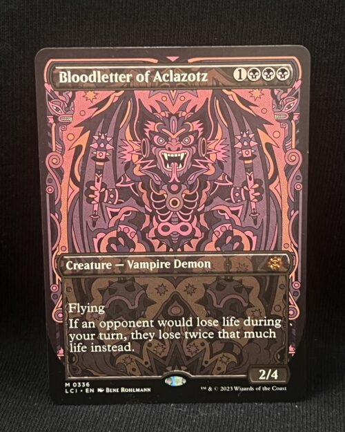 Bloodletter of Aclazotz (Borderless) - MTG Proxy The Lost Caverns of Ixalan