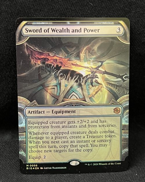 Sword of Wealth and Power (FOIL Showcase) - MtG Proxy Outlaws of Thunder Junction: The Big Score