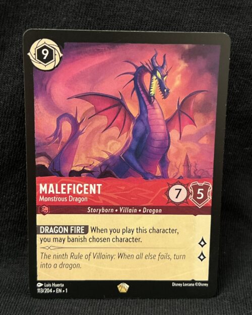 Maleficent - Monstrous Dragon - Disney's Lorcana Card Proxy