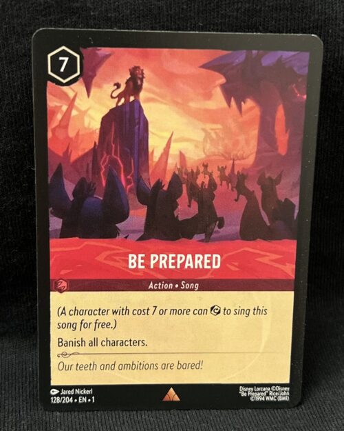 Be Prepared - Disney's Lorcana Card Proxy