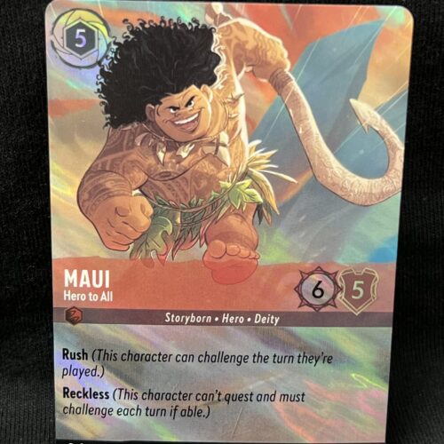 Maui - Hero to All (FOIL) - Disney's Lorcana Card Proxy