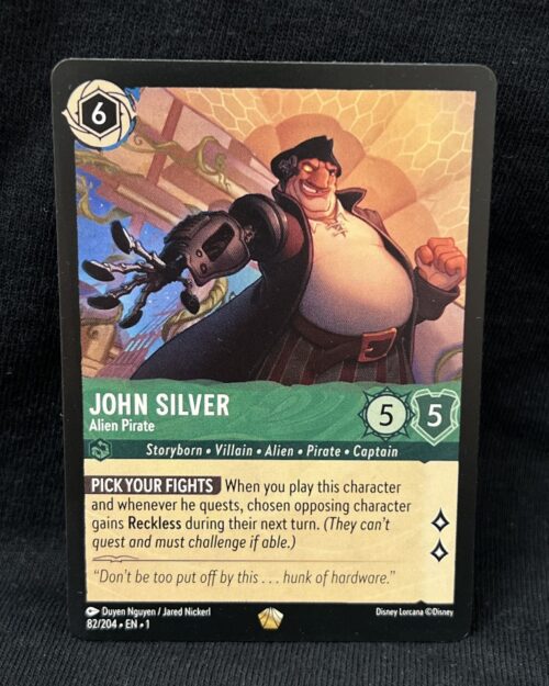 John Silver - Alien Pirate - Disney's Lorcana Card Proxy