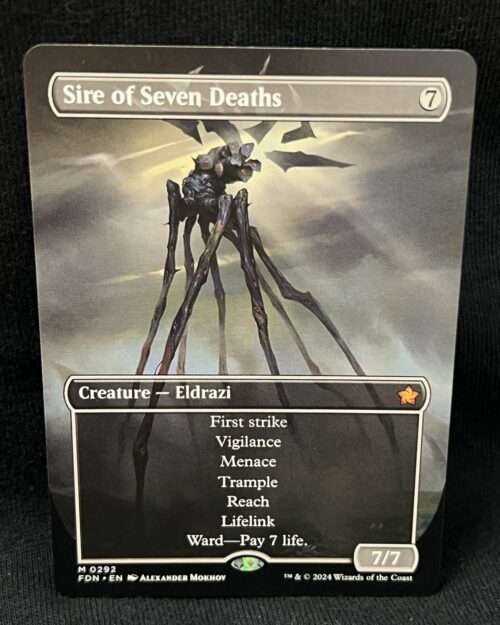Sire of Seven Deaths (Borderless) - MTG Proxy Foundations