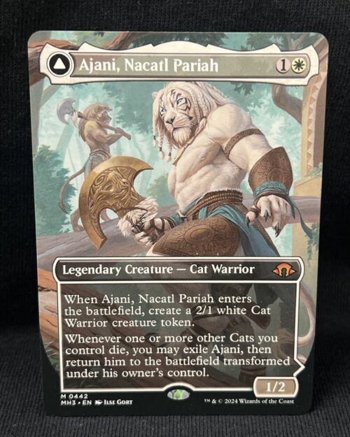 Ajani, Nacatl Pariah (Borderless) - MTG Proxy Modern Horizons 3