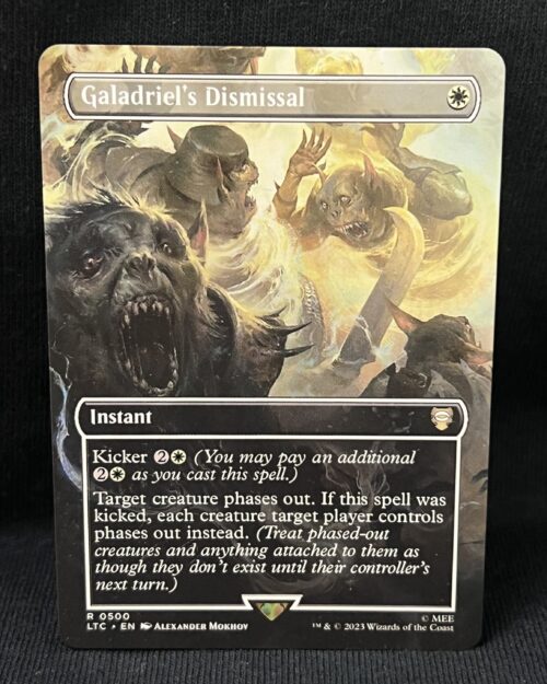 Galadriel's Dismissal (Borderless) - MTG Proxy Commander: The Lord of the Rings: Tales of Middle-earth