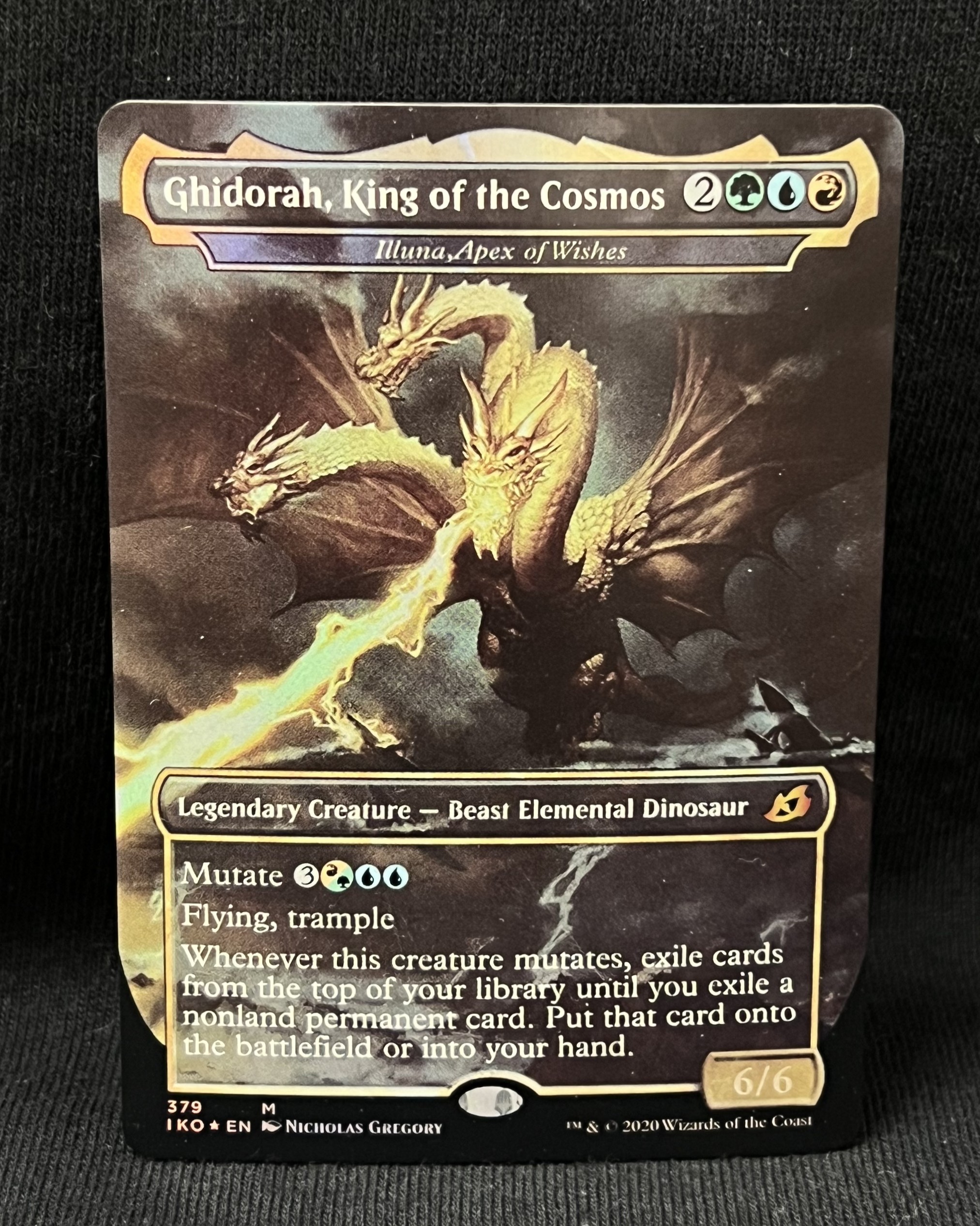 Ghidorah, King of the Cosmos (FOIL) - MTG Proxy Illuna, Apex of Wishes - Ikoria: Lair of Behemoths